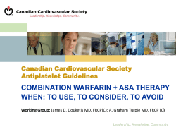 CCS Guideline on Antiplatelet Therapy for