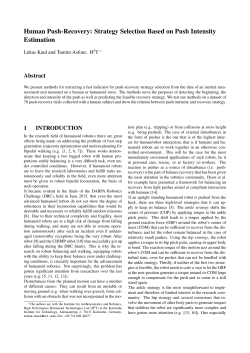 Human Push-Recovery: Strategy Selection