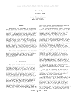 A Lemma Driven Automatic Theorem Prover for Recursive