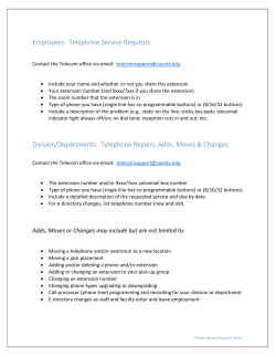 Phone Service Request
