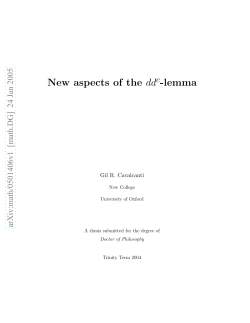 New aspects of the dd -lemma