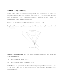 Linear Programming