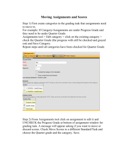 Moving Assignments and Scores