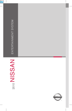 2010 Nissan Entertainment System Quick Reference