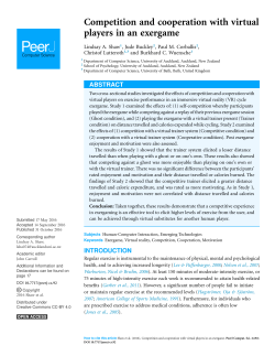 Competition and cooperation with virtual players in an