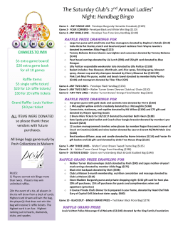 Handbag Bingo - The Saturday Club