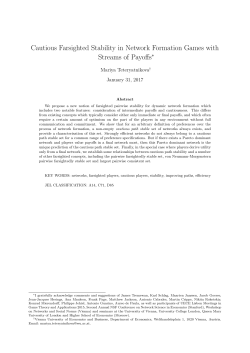 Cautious Farsighted Stability in Network Formation