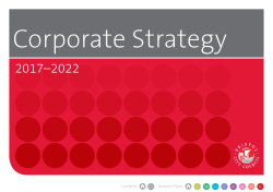 Corporate Strategy 2017–2022