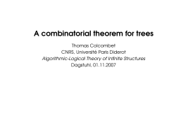 A combinatorial theorem for trees