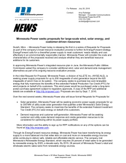 Minnesota Power seeks proposals for large