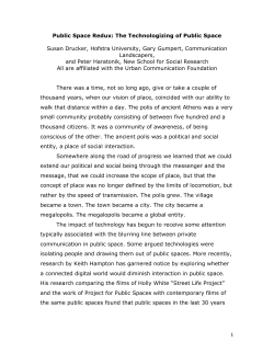 Public Space Redux: The Technologizing of