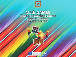 Presentation of a lesson for the game