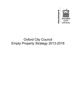 Empty Property Strategy 2013-2018