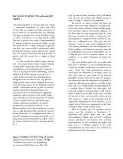 Brandt-The Moral Reasons For and Against Suicide