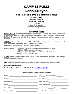 Shena Hollar Softball Camp
