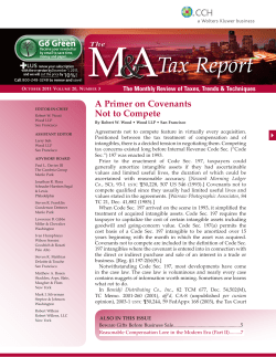 A Primer on Covenants Not to Compete