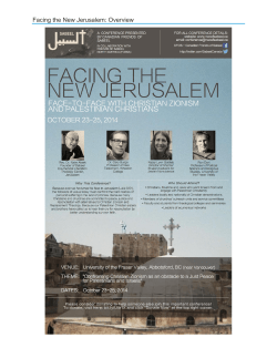 Facing the New Jerusalem: Overview
