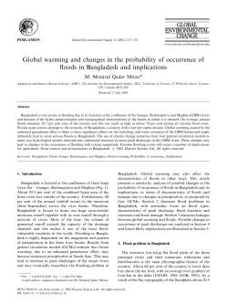 Global Warming and Changes in the Probability of Occurrence of