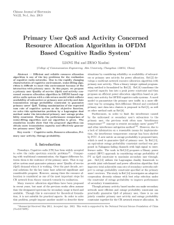 Primary User QoS and Activity Concerned Resource Allocation