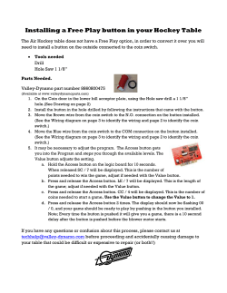 Installing a Free Play button in your Hockey Table