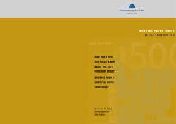 How much does the public know about the ECB`s monetary policy