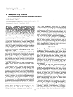 A Theory of Group Selection
