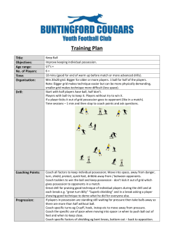Drill Keep Individual Possession U6s+