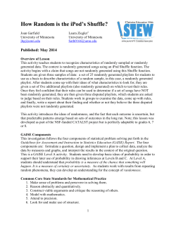 How Random Is the iPod`s Shuffle?