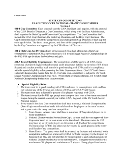 STATE CUP COMPETITIONS US YOUTH SOCCER NATIONAL