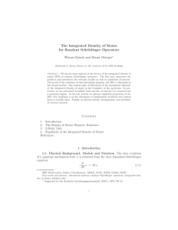 The Integrated Density of States for Random