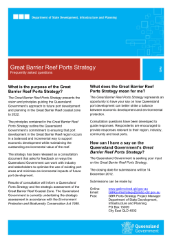 Great Barrier Reef Ports Strategy frequently asked questions