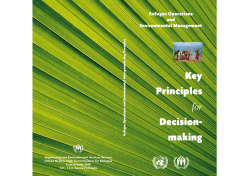 Key Principles for Decision- making