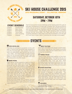 ski house challenge 2015