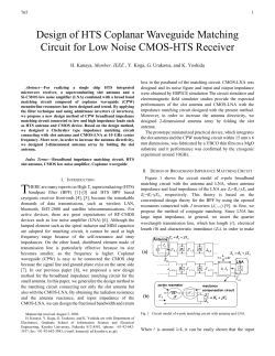 A. Design of Antenna and CMOS-LNA - Radio