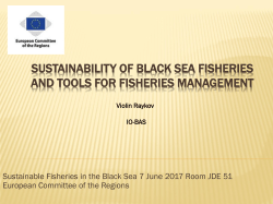 Sustainability of Black Sea fisheries and tools for fisheries