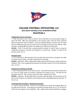 college football officiating, llc