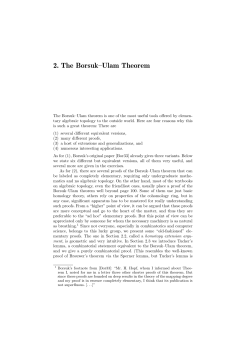 2. The Borsuk&ndash;Ulam Theorem