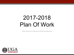 2015-2016 Plan Of Work