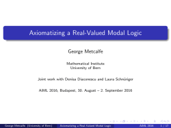 Axiomatizing a Real-Valued Modal Logic