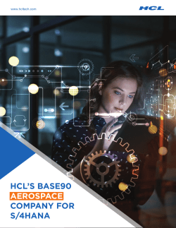 HCL Base 90 Aerospace company for S4HANA