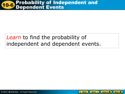 dependent events