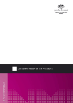 NITP General Information - National Measurement Institute