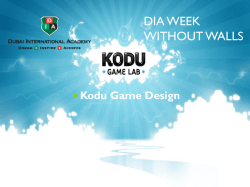 Kodu Game Designing - Dubai International Academy