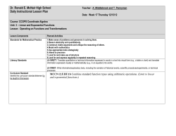 HSC Informal Walk-through Observation Time