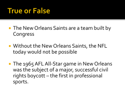 NFL ppt - KSTLouisianaStudies
