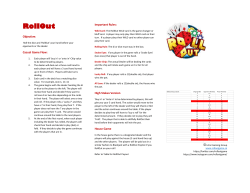 RollOutRules1 - RollOut: Changing Your Game Nights!