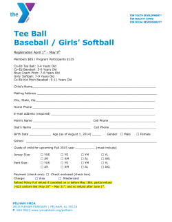 Tee Ball Baseball / Girls` Softball