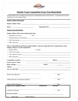 Outside Team Competition Form (Non-Basketball) Student