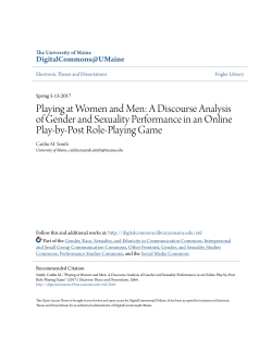 A Discourse Analysis of Gender and Sexuality Performance in an