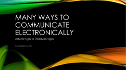 Electronic Communication